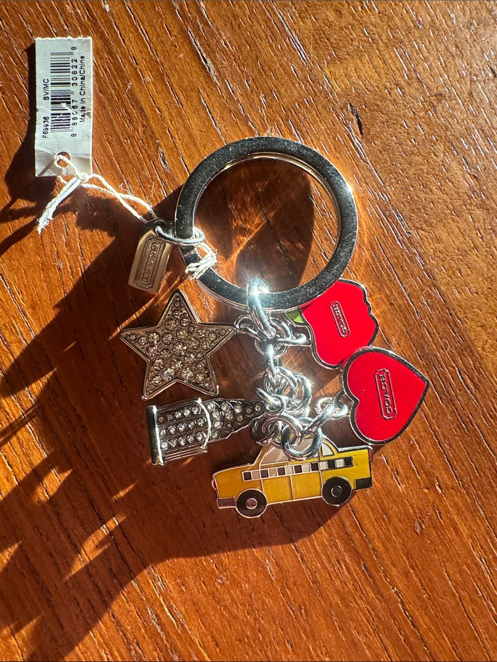 Coach NYC themed Keychain charms